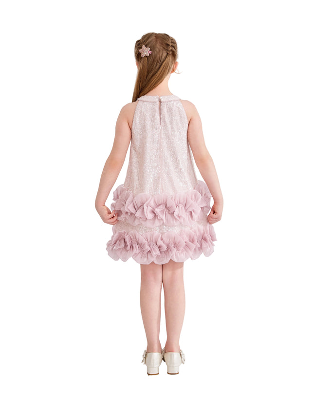 kids atelier tulleen Light Pink Ameliora Ruffle Skirt Set