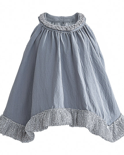 kids atelier tulleen Blue Calyra Ruffle Pant Set