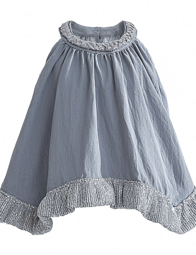 kids atelier tulleen Blue Calyra Ruffle Pant Set