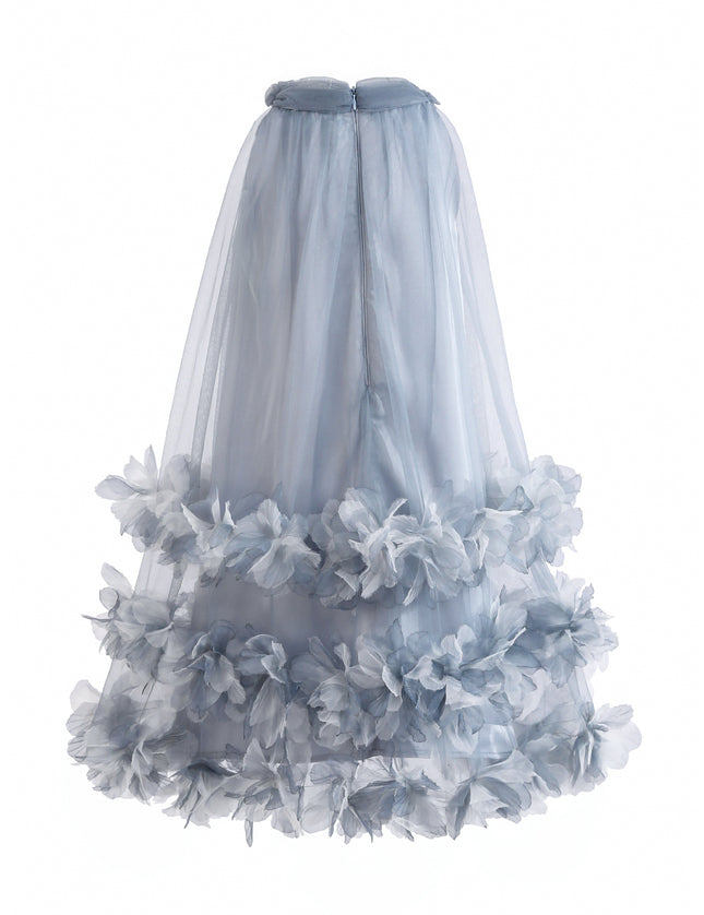 kids atelier tulleen Light Blue Elaris Floral Gown