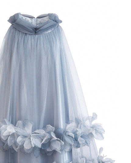 kids atelier tulleen Light Blue Elaris Floral Gown