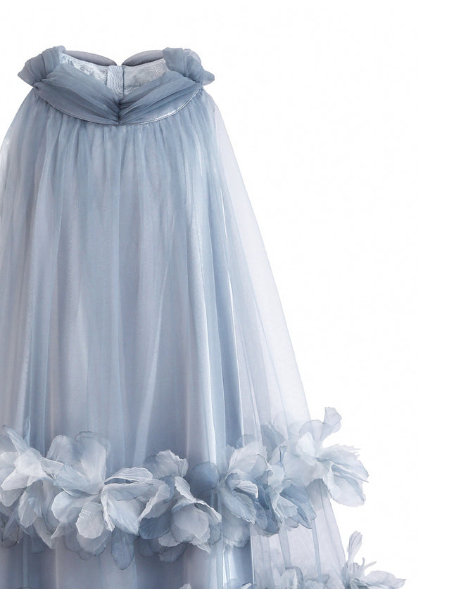 kids atelier tulleen Light Blue Elaris Floral Gown