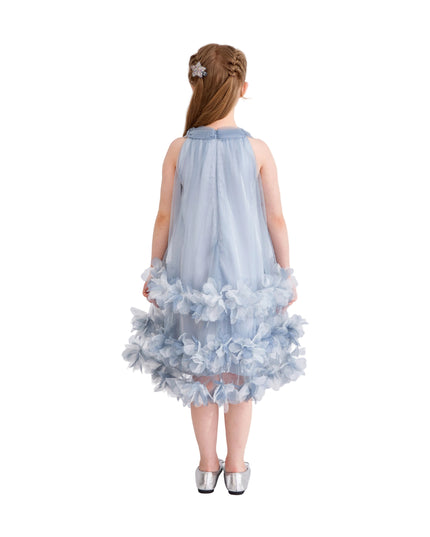 kids atelier tulleen Light Blue Elaris Floral Gown