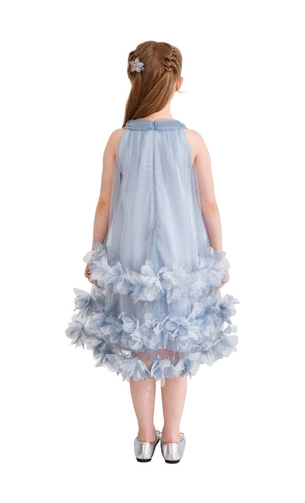 kids atelier tulleen Light Blue Elaris Floral Gown