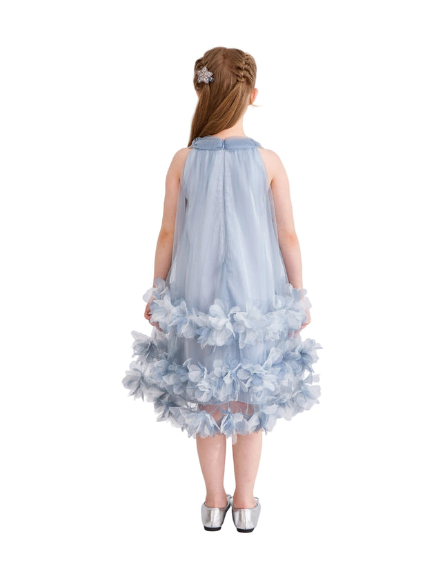 kids atelier tulleen Light Blue Elaris Floral Gown