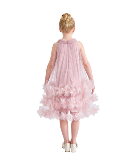 kids atelier tulleen Pink Elaris Floral Gown