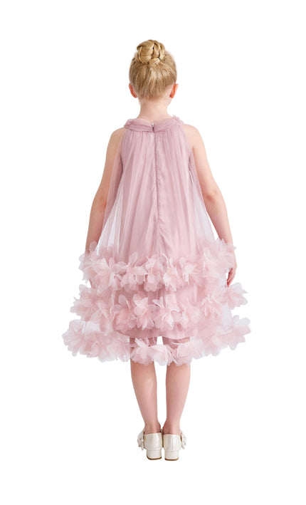 kids atelier tulleen Pink Elaris Floral Gown