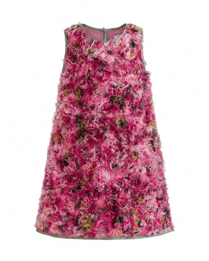 kids atelier tulleen Pink Sylvie Floral Textured Dress