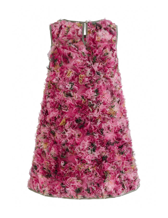 kids atelier tulleen Pink Sylvie Floral Textured Dress