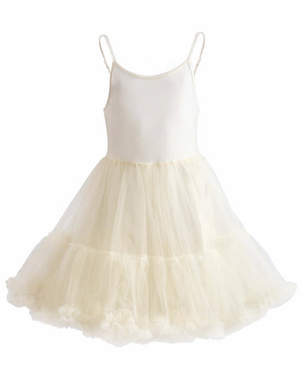 kids atelier tulleen Ivory Amorette Floral Appliqué Top and Dress Set