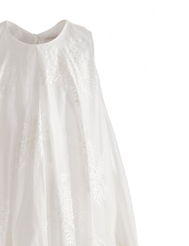 kids atelier tulleen White Marcelline Ruffle Hem Dress