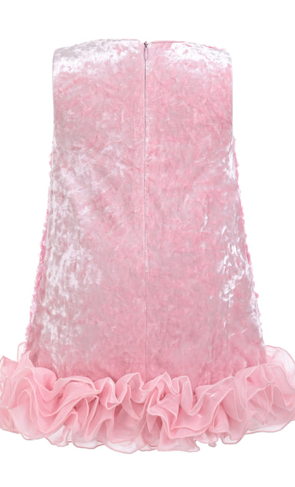 kids atelier tulleen Pink Ingrid Sequin Ruffle Dress