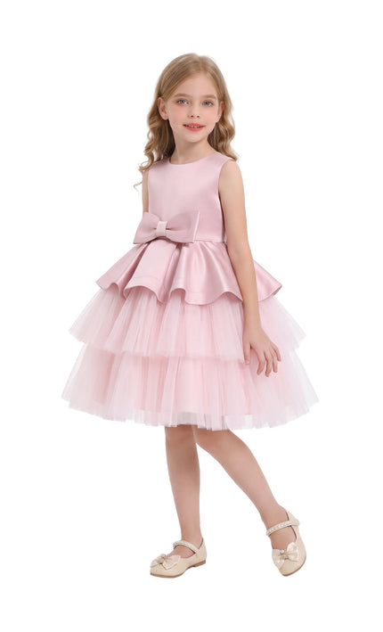 kids atelier tulleen Pink Fabiana Bow Dress