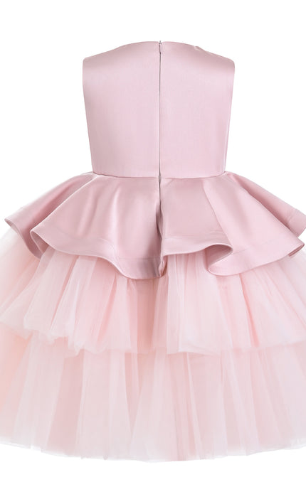 kids atelier tulleen Pink Fabiana Bow Dress