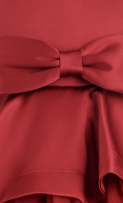 kids atelier tulleen Red Fabiana Bow Dress