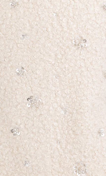 kids atelier tulleen Champagne Tressia Beaded Feather Dress