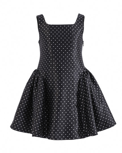 kids atelier tulleen Black Vivienne Polka Dot Dress