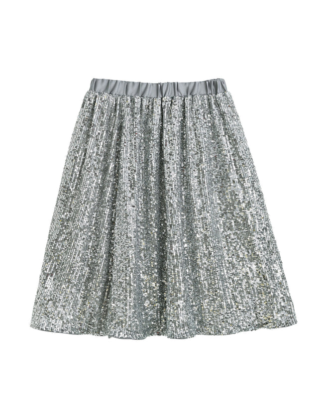 kidsatelier-tulleen-Silver-Sequin-Bow-T-shirt-Skirt-Set