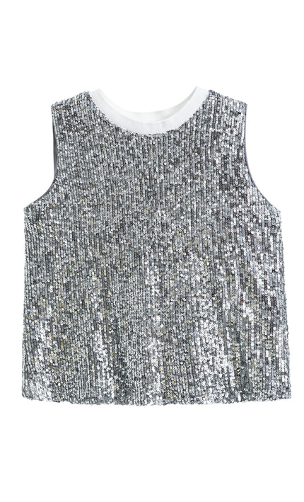 kidsatelier-tulleen-Silver-Sequin-Sleeveless-Shorts-Set