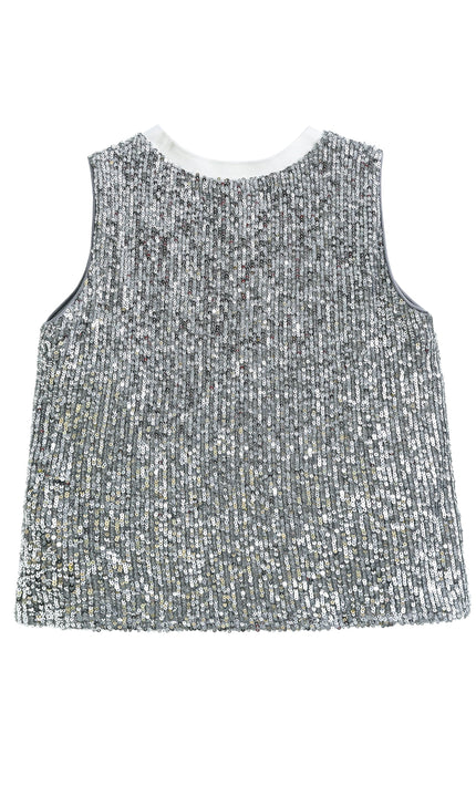 kidsatelier-tulleen-Silver-Sequin-Sleeveless-Shorts-Set