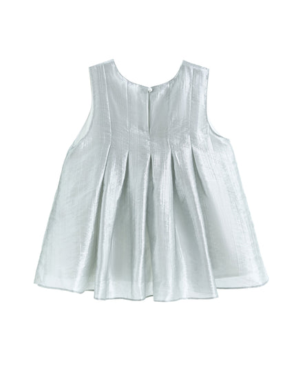 kidsatelier-tulleen-Metallic-Ruffle-Bow-Sleeveless-Top-Skirt-Set