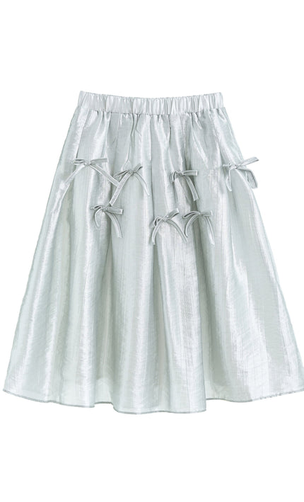 kidsatelier-tulleen-Metallic-Ruffle-Bow-Sleeveless-Top-Skirt-Set