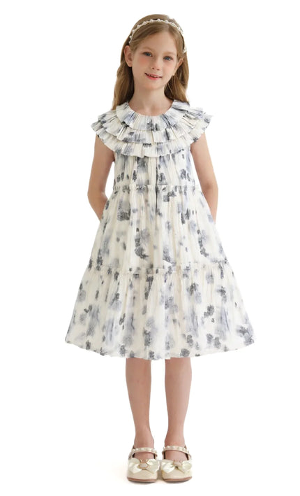 kidsatelier-tulleen-ivory-floral-short-sleeve-dress