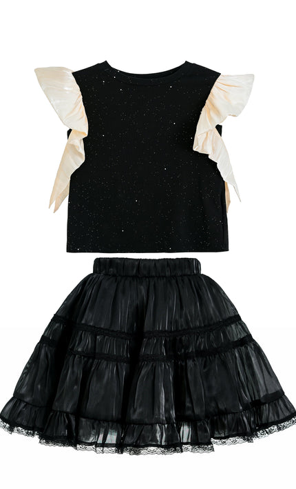 kidsatelier-tulleen-black-glitter-ruffle-skirt-set
