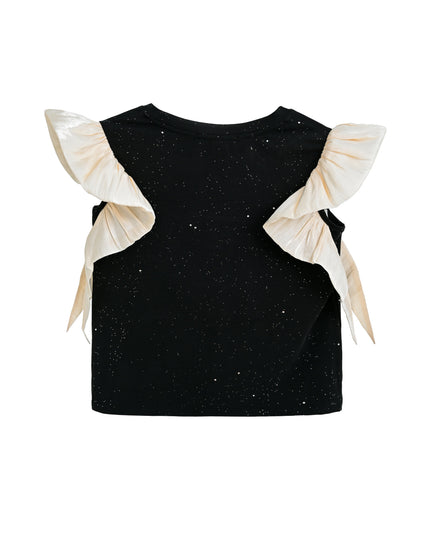kidsatelier-tulleen-black-glitter-ruffle-skirt-set