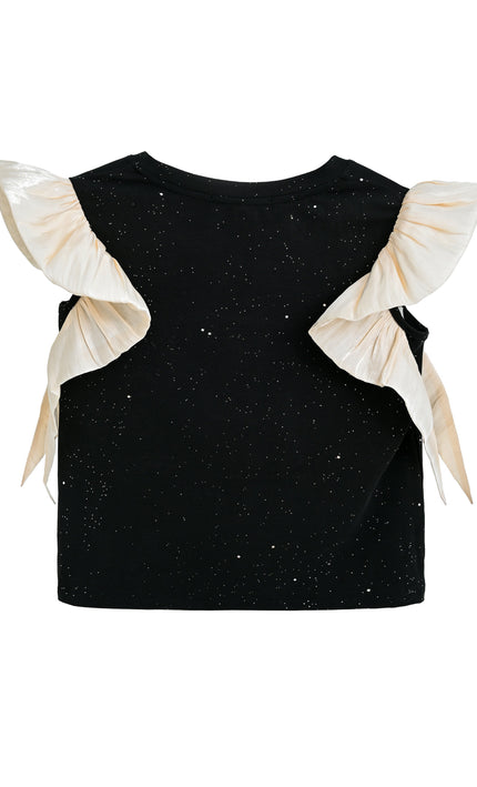 kidsatelier-tulleen-black-glitter-ruffle-skirt-set