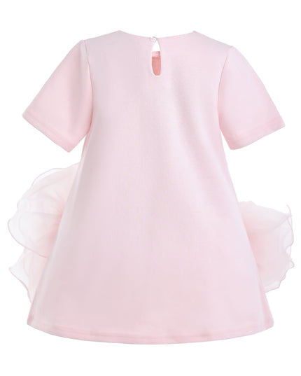 kids atelier tulleen Pink Verina Ruffled Hem A-Line Dress