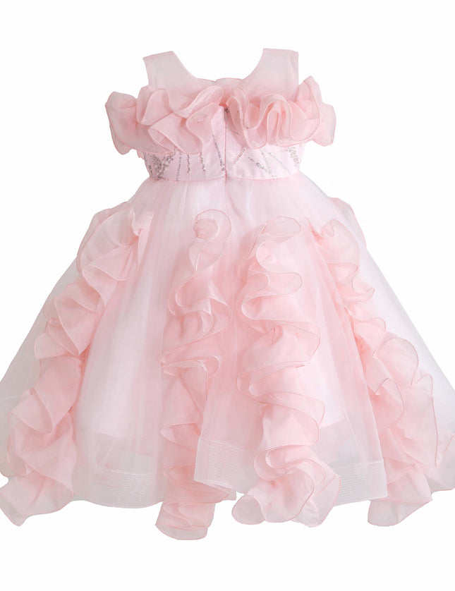 kids atelier tulleen Pink Avalora Ruffled Formal Dress