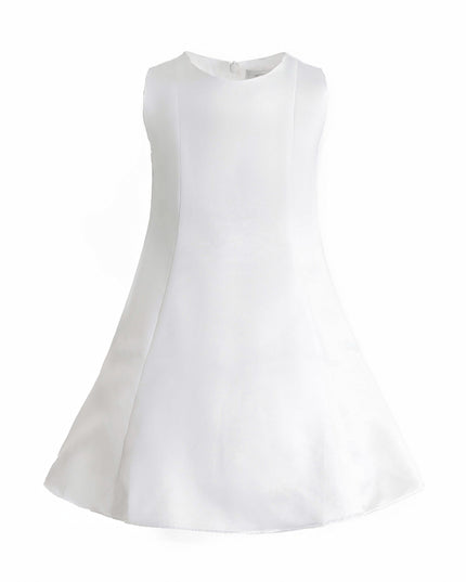 kids atelier tulleen White HoneyBelle Floral Overlay Dress
