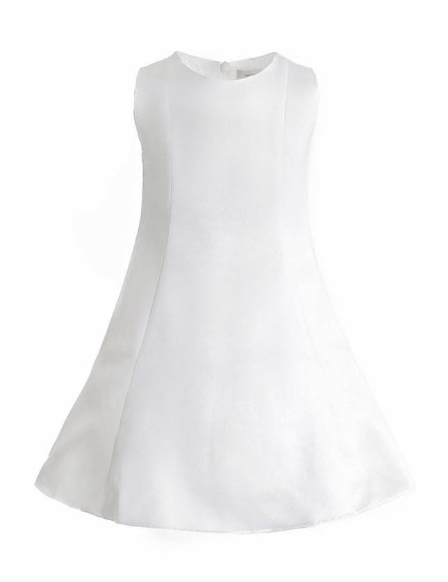 kids atelier tulleen White HoneyBelle Floral Overlay Dress