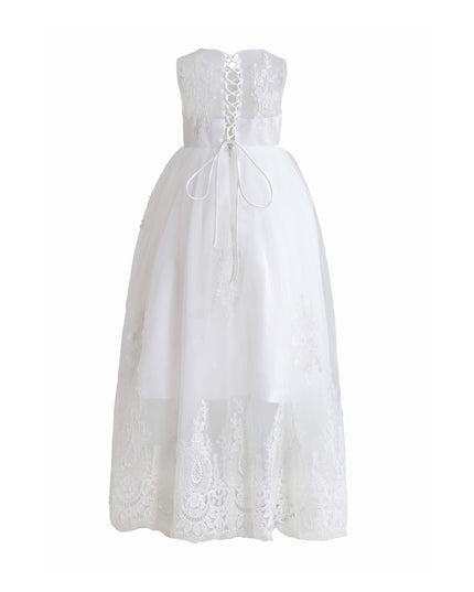 kids atelier tulleen White Avalora Lace Tulle Dress