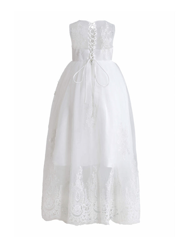 kids atelier tulleen White Avalora Lace Tulle Dress