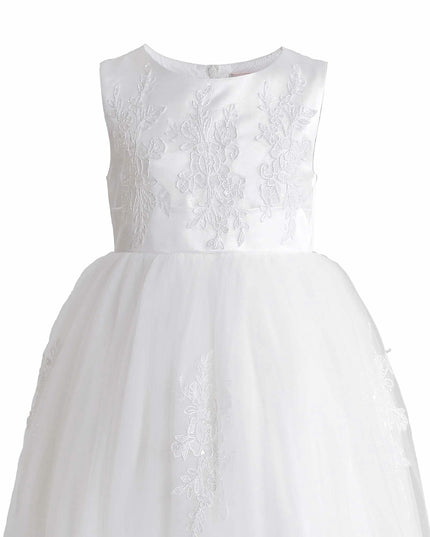 kids atelier tulleen White Avalora Lace Tulle Dress