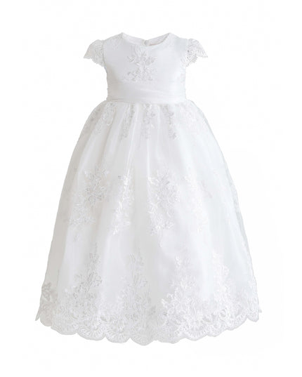 kids atelier tulleen White Valina Lace Communion Dress