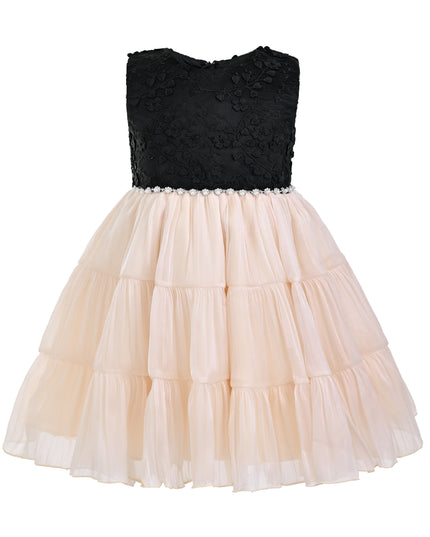 kids atelier tulleen Black Veyona Lace Tulle Dress