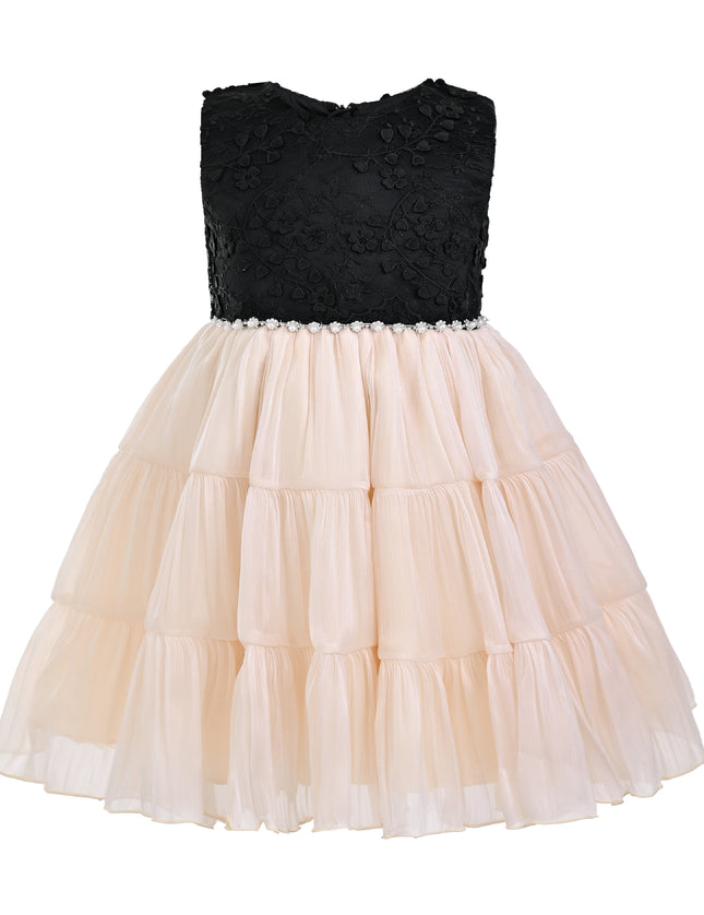 kids atelier tulleen Black Veyona Lace Tulle Dress