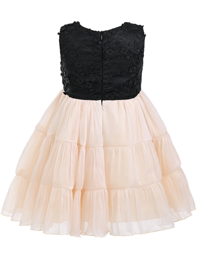 kids atelier tulleen Black Veyona Lace Tulle Dress