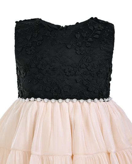 kids atelier tulleen Black Veyona Lace Tulle Dress