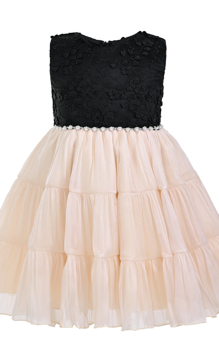 kids atelier tulleen Black Veyona Lace Tulle Dress