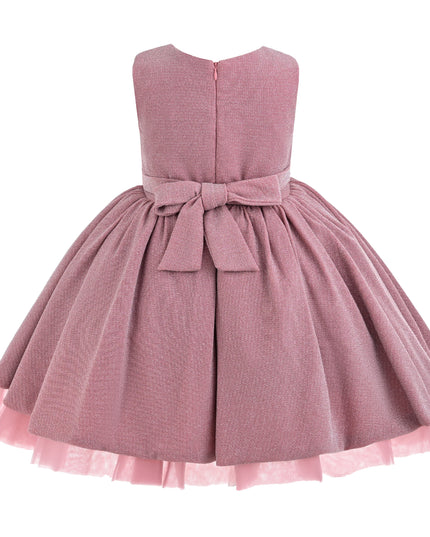 kids atelier tulleen Pink Isalyn Glitter Bow Dress