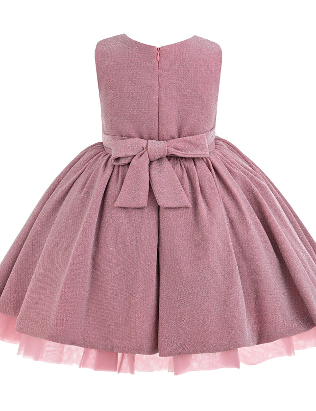 kids atelier tulleen Pink Isalyn Glitter Bow Dress
