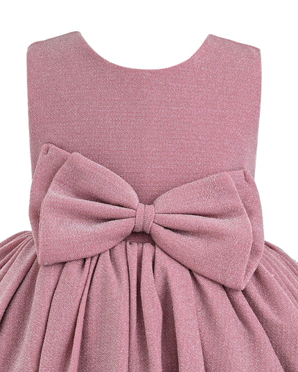 kids atelier tulleen Pink Isalyn Glitter Bow Dress