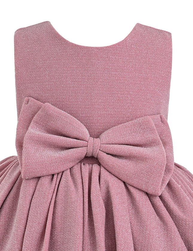 kids atelier tulleen Pink Isalyn Glitter Bow Dress