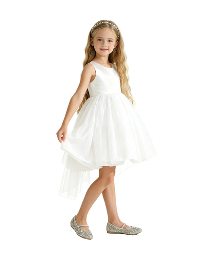 kids atelier tulleen White Hazel Tulle Party Dress