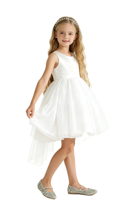 kids atelier tulleen White Hazel Tulle Party Dress