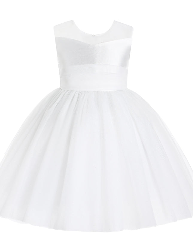 kids atelier tulleen White Hazel Tulle Party Dress